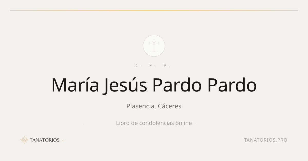 Memorial de María Jesús Pardo Pardo