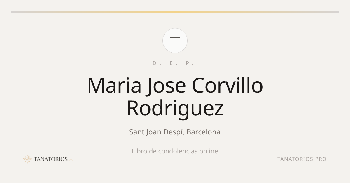 Memorial de Maria Jose Corvillo Rodriguez