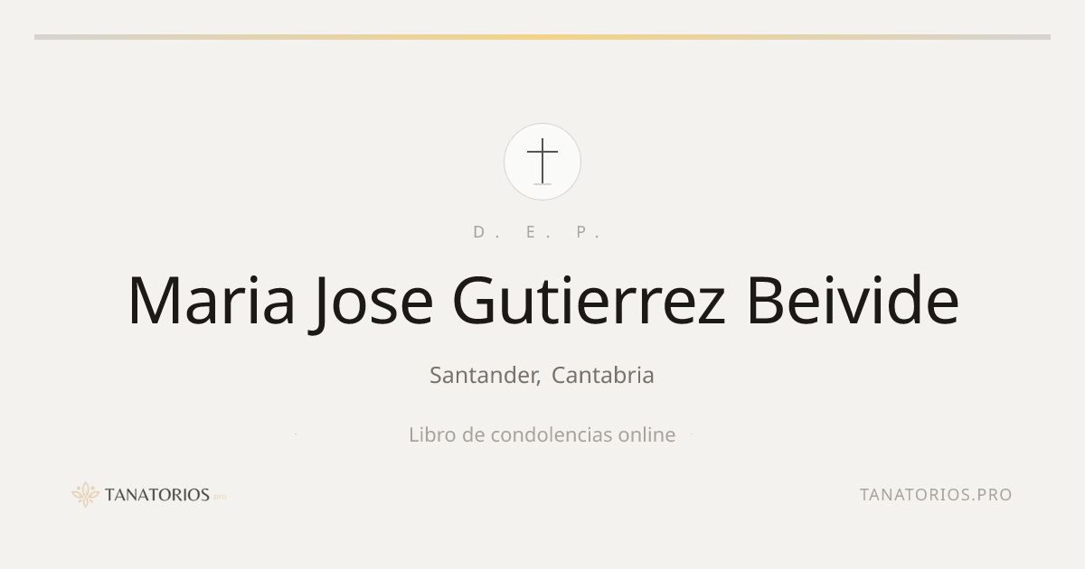 Memorial de Maria Jose Gutierrez Beivide