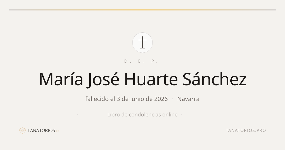 Memorial de María José Huarte Sánchez