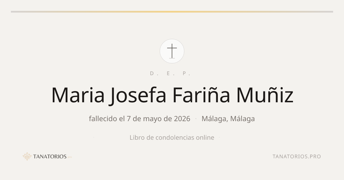 Memorial de Maria Josefa Fariña Muñiz