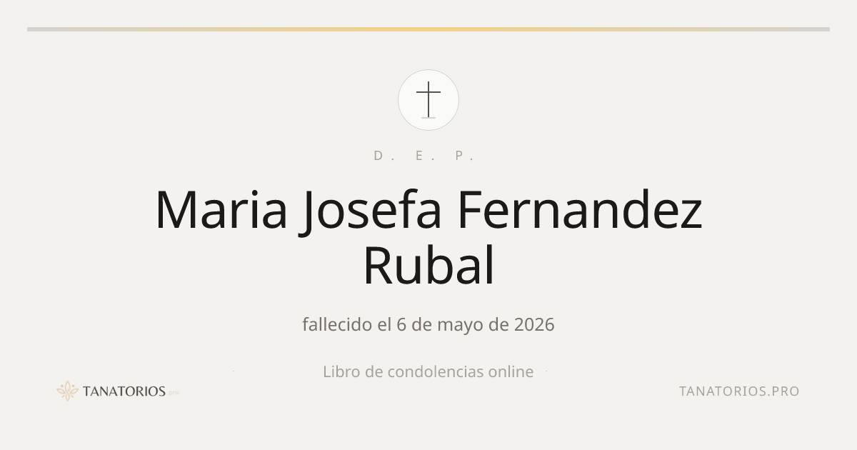 Memorial de Maria Josefa Fernandez Rubal