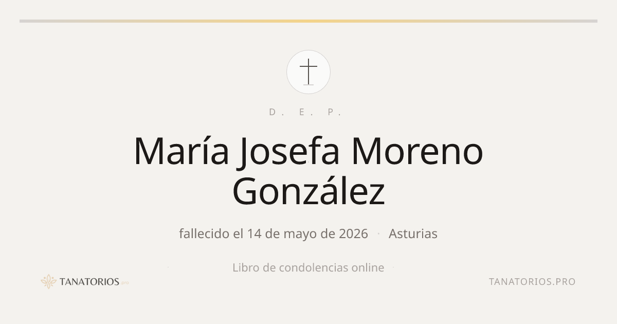 Memorial de María Josefa Moreno González