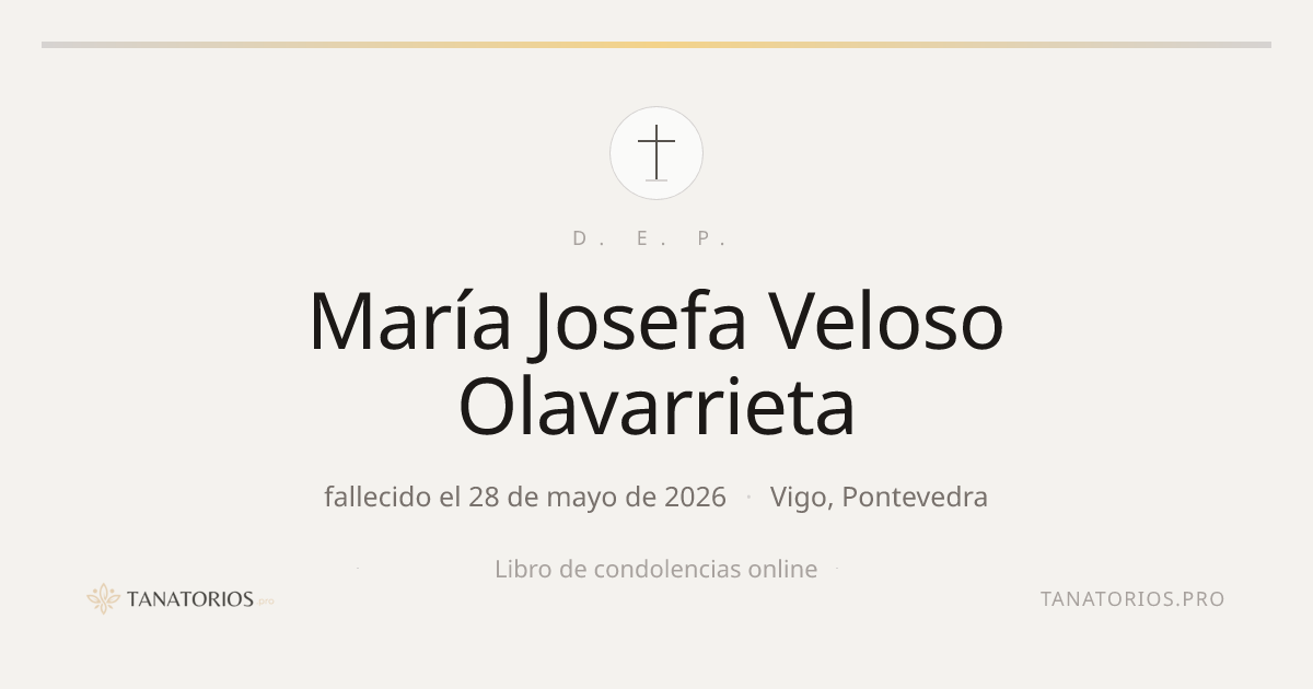 Memorial de María Josefa Veloso Olavarrieta