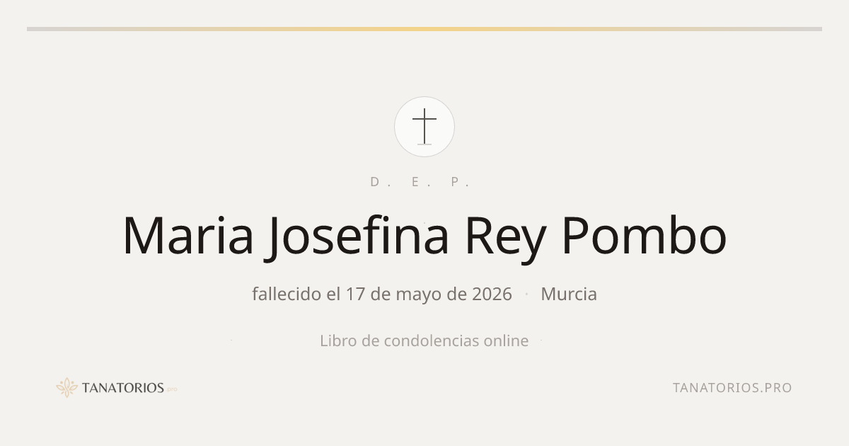 Memorial de Maria Josefina Rey Pombo