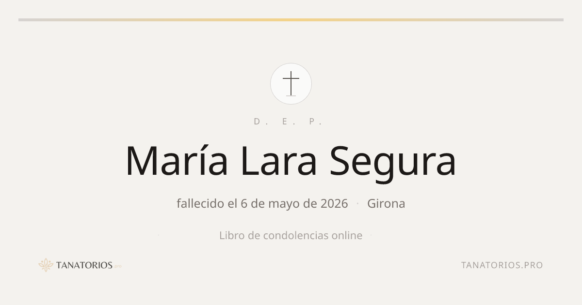Memorial de María Lara Segura