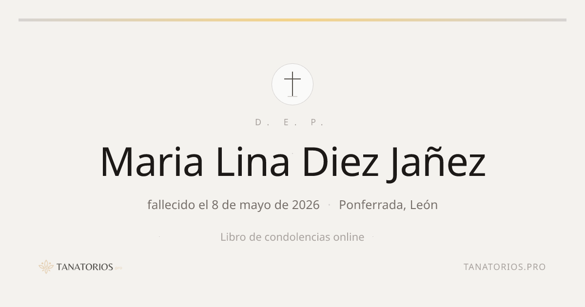 Memorial de Maria Lina Diez Jañez