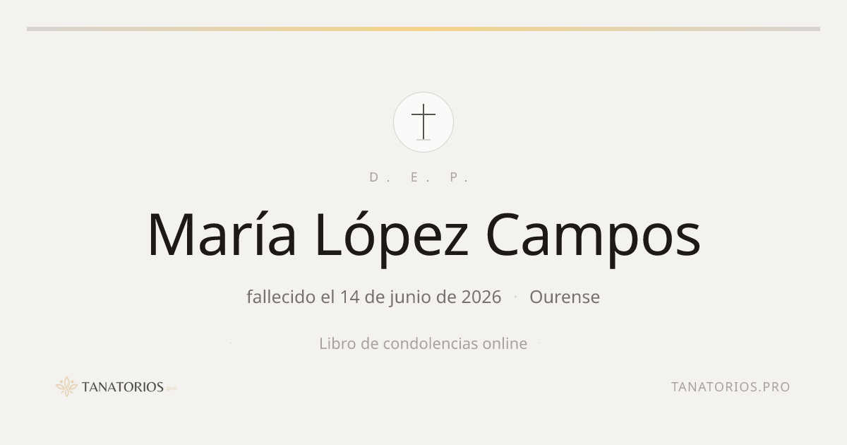 Memorial de María López Campos