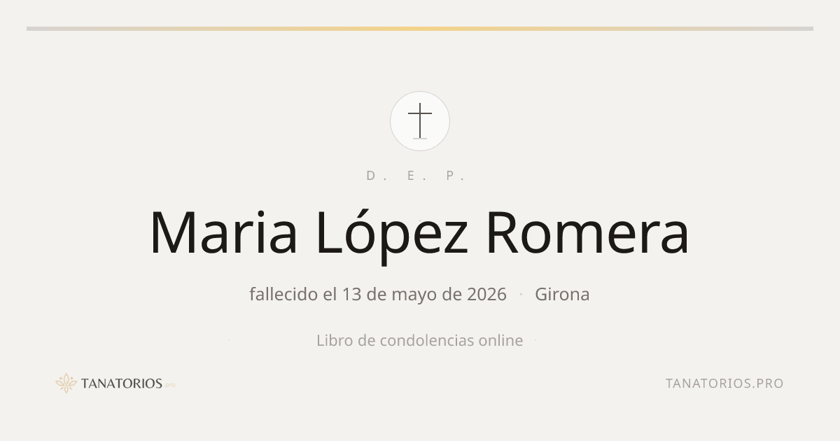 Memorial de Maria López Romera