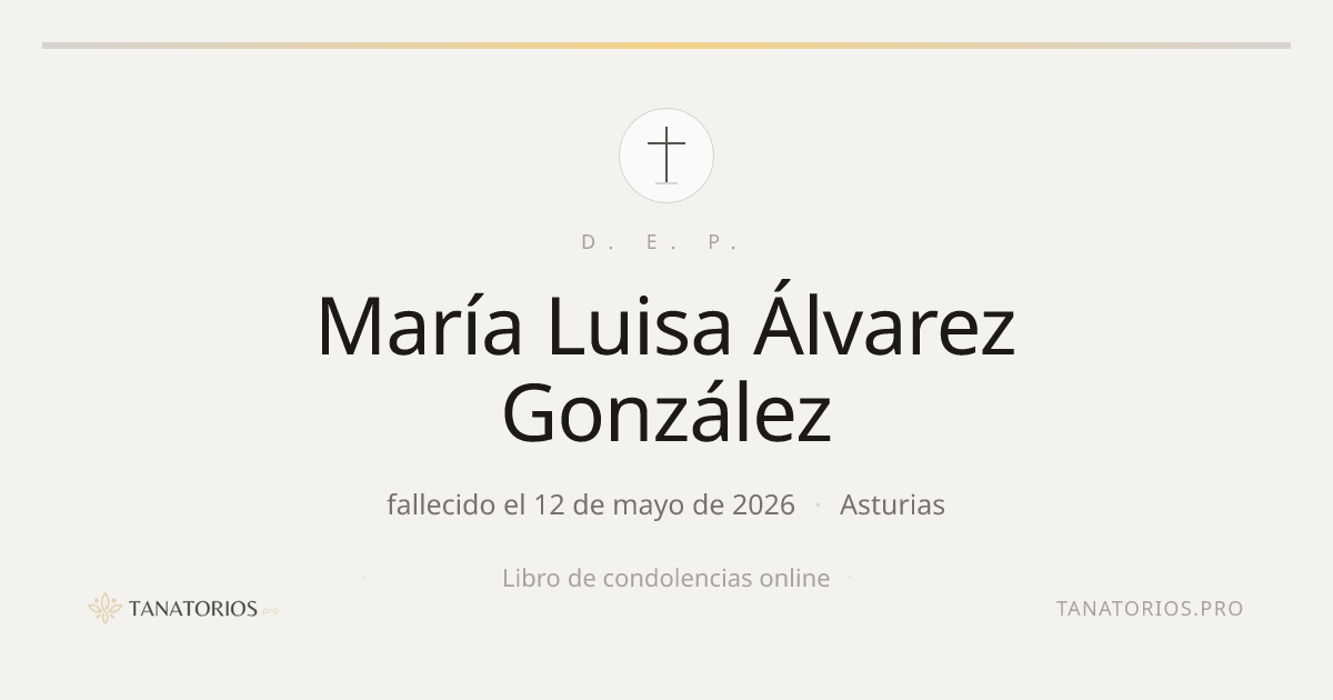 Memorial de María Luisa Álvarez González