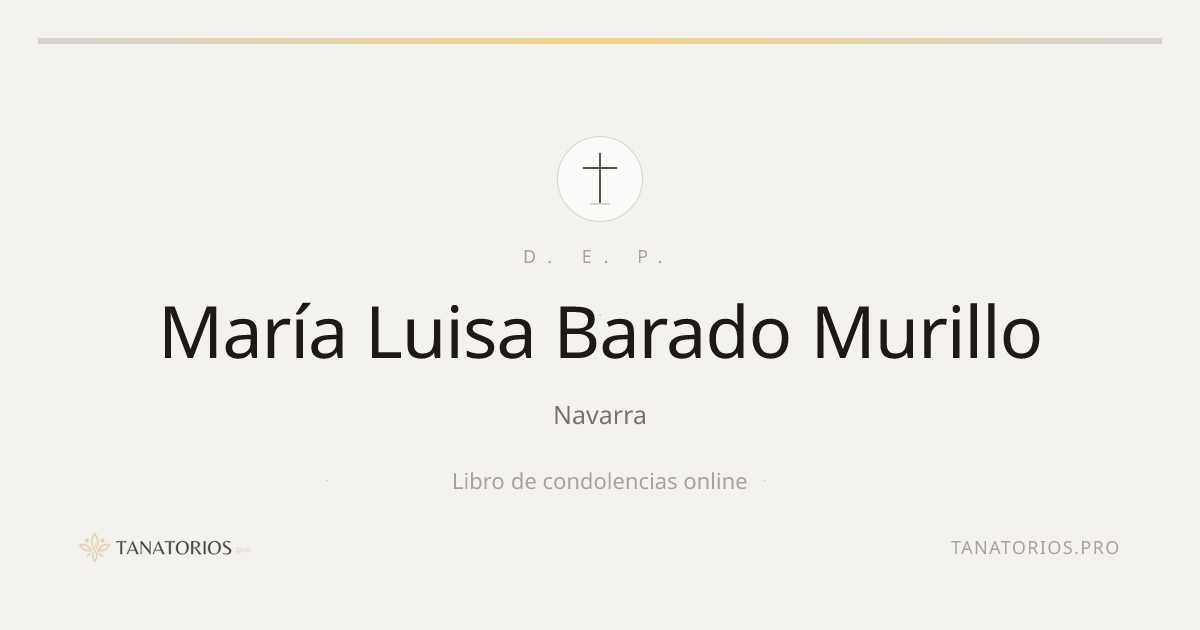 Memorial de María Luisa Barado Murillo