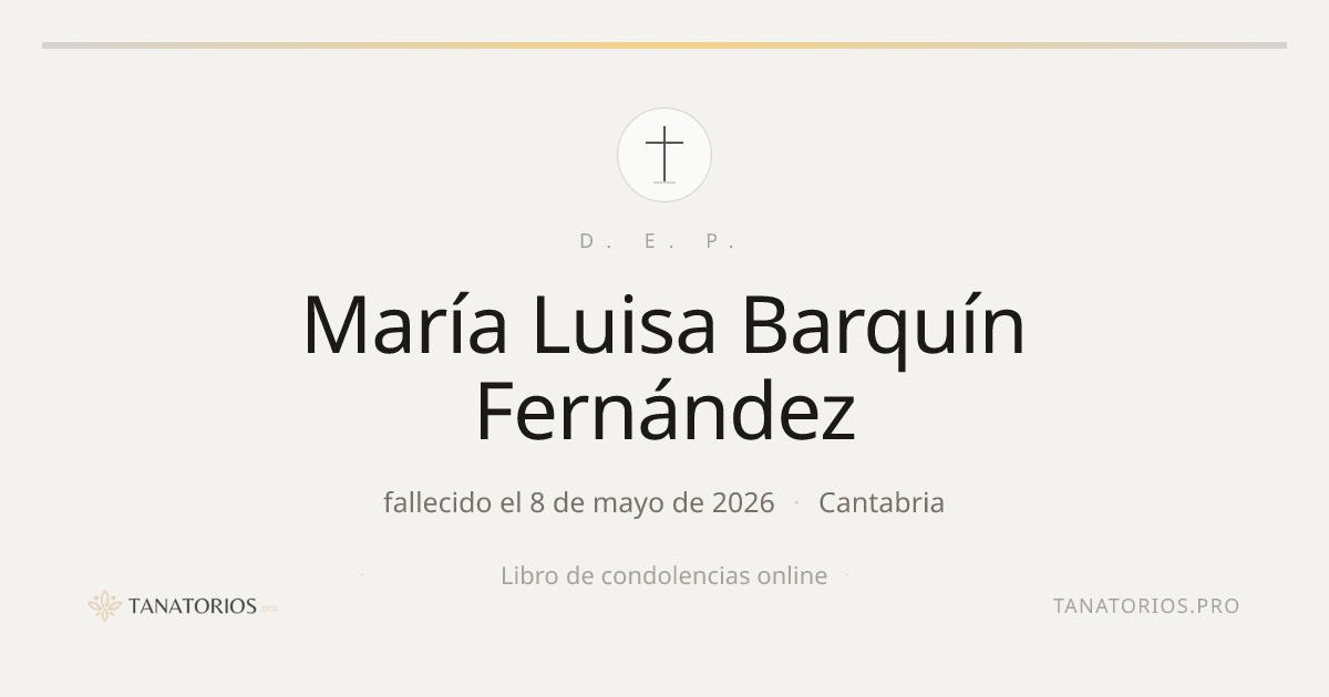 Memorial de María Luisa Barquín Fernández