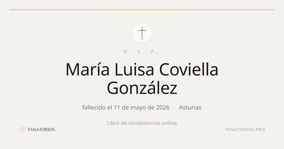 Memorial de María Luisa Coviella González