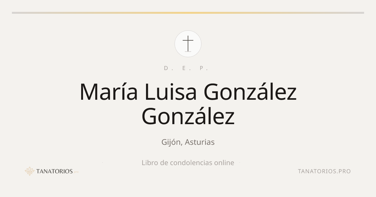 Memorial de María Luisa González González