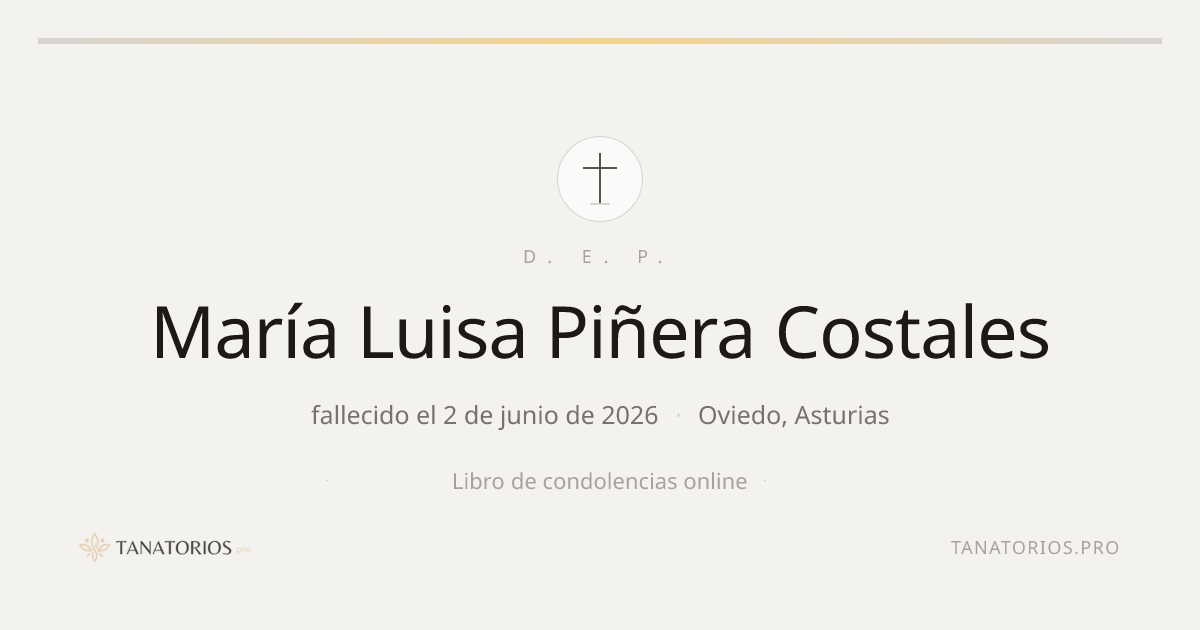 Memorial de María Luisa Piñera Costales