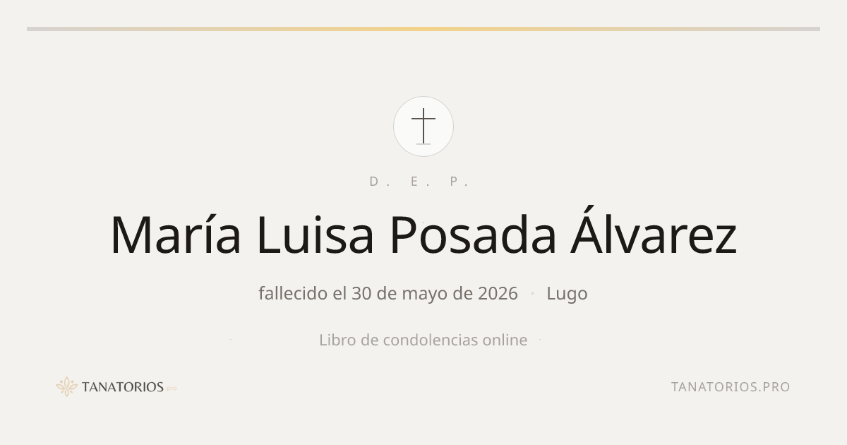 Memorial de María Luisa Posada Álvarez