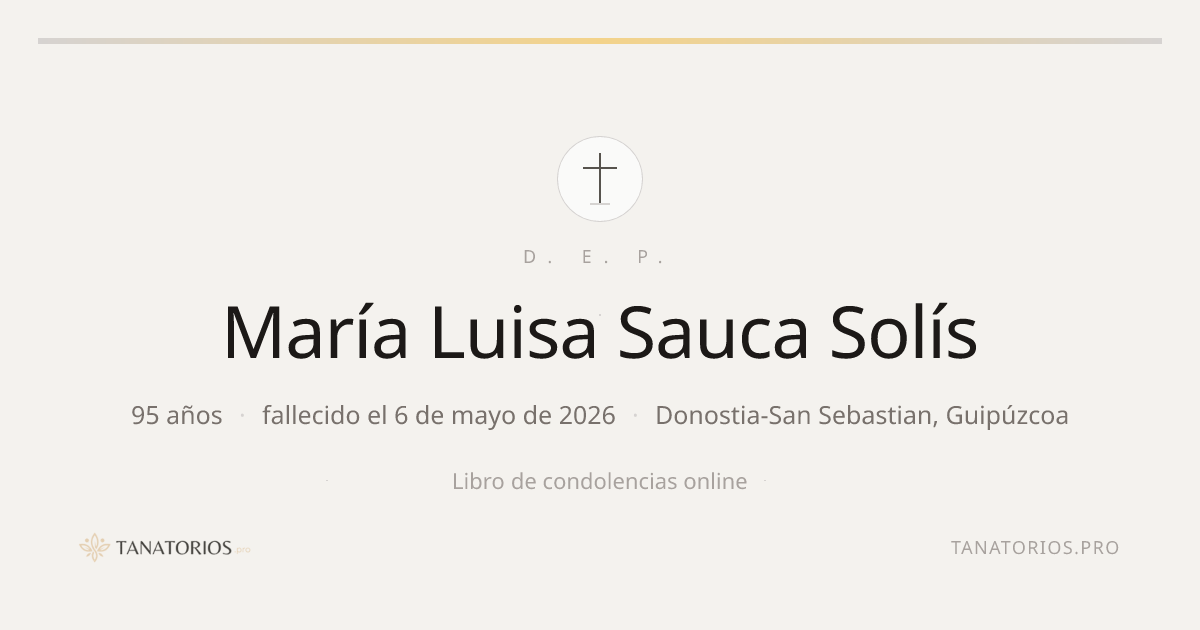 Memorial de María Luisa Sauca Solís