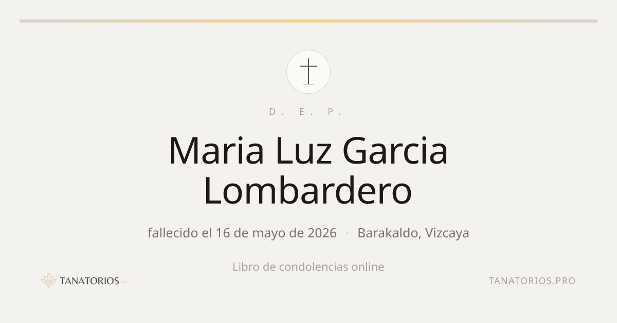 Memorial de Maria Luz Garcia Lombardero