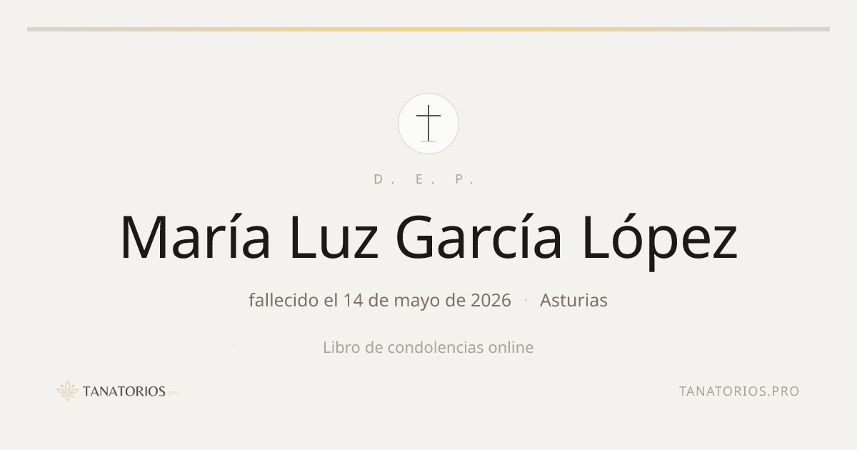 Memorial de María Luz García López