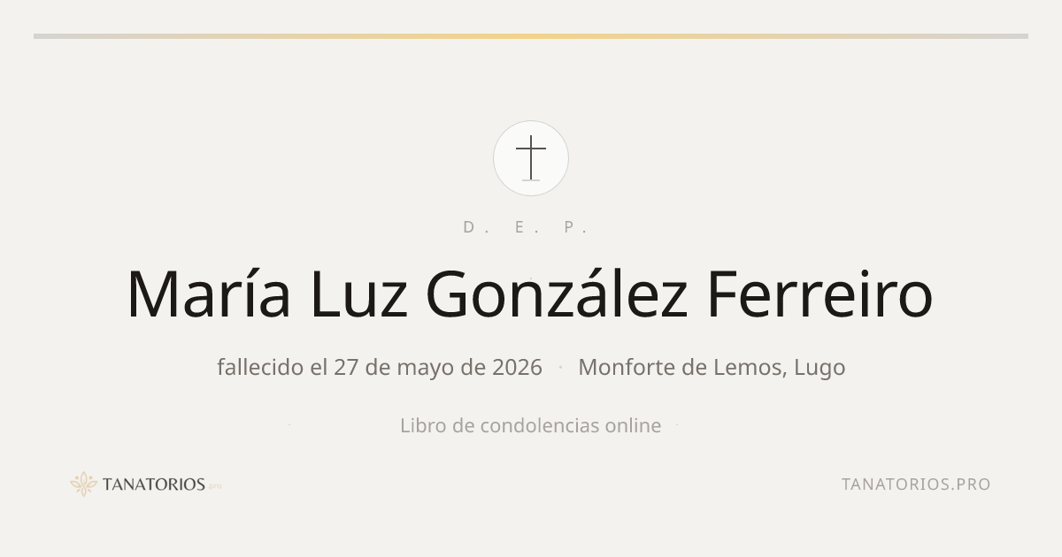 Memorial de María Luz González Ferreiro