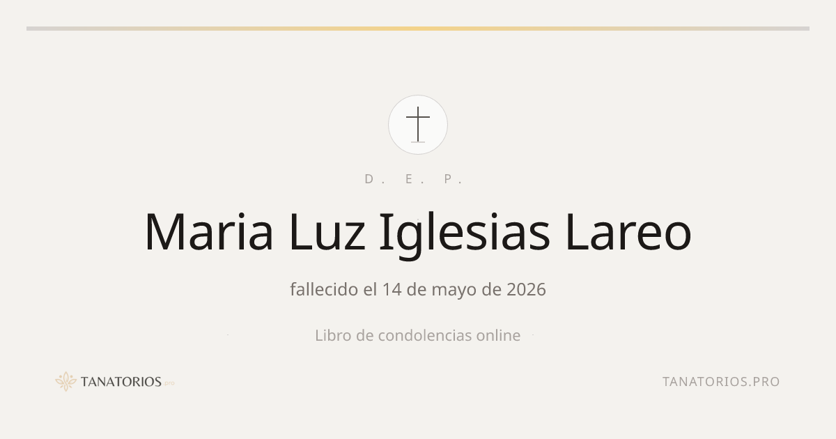 Memorial de Maria Luz Iglesias Lareo