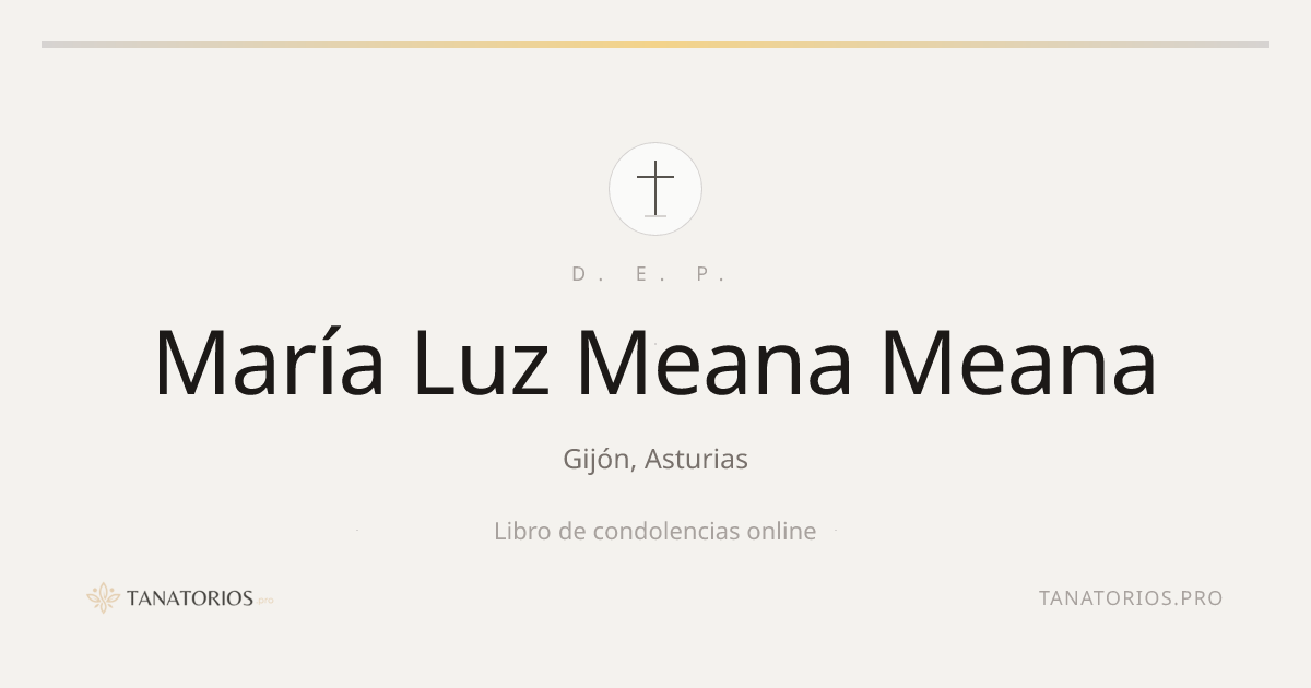 Memorial de María Luz Meana Meana