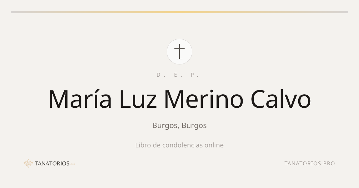Memorial de María Luz Merino Calvo
