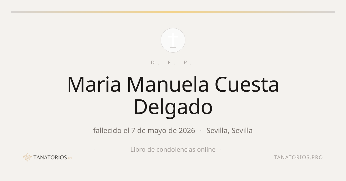 Memorial de Maria Manuela Cuesta Delgado