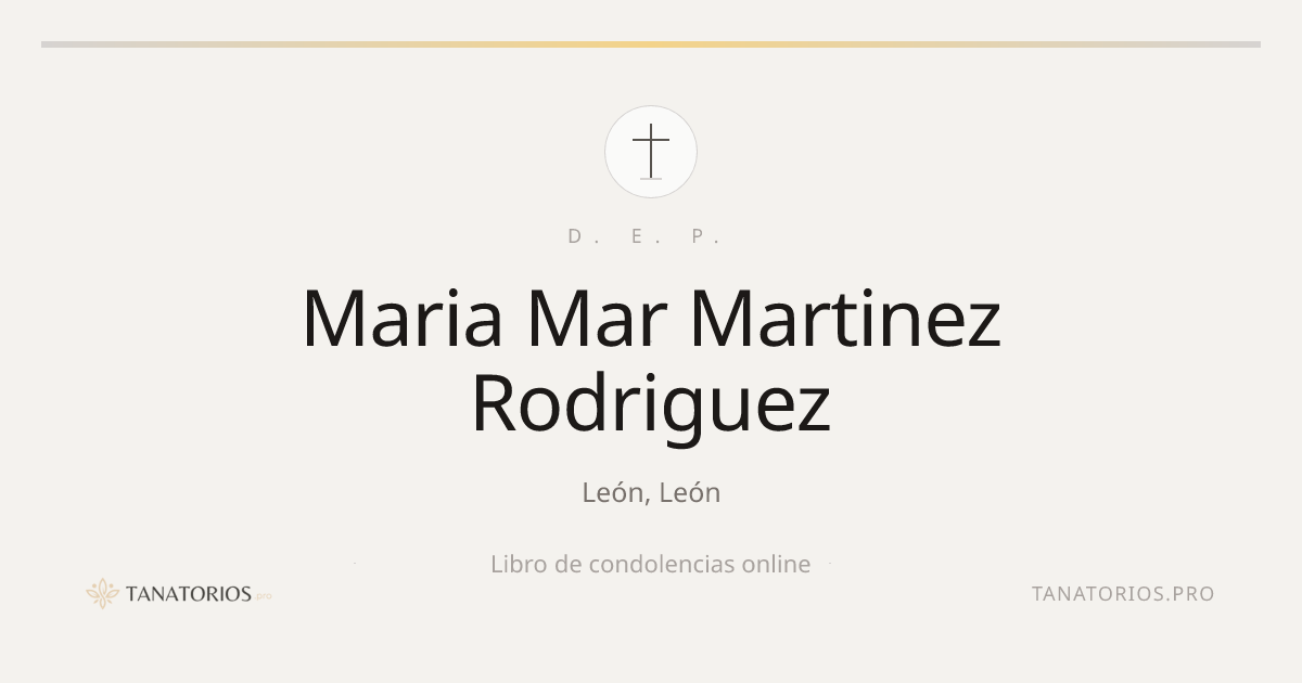 Memorial de Maria Mar Martinez Rodriguez