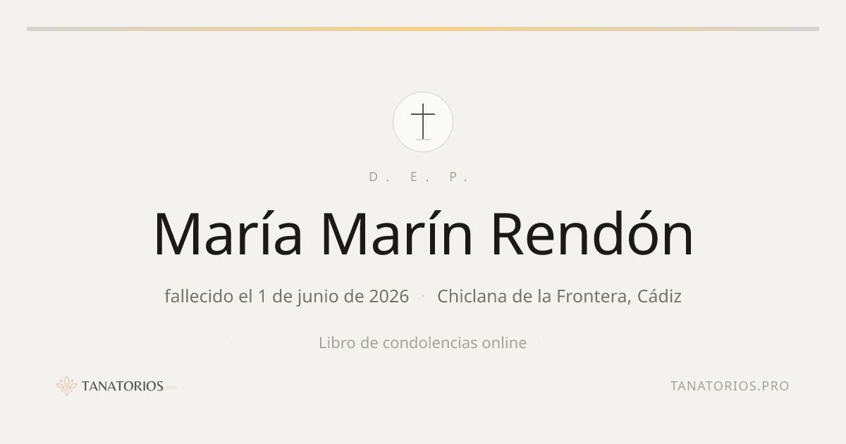 Memorial de María Marín Rendón