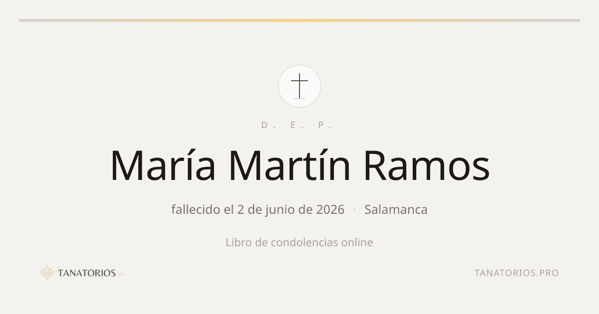 Memorial de María Martín Ramos
