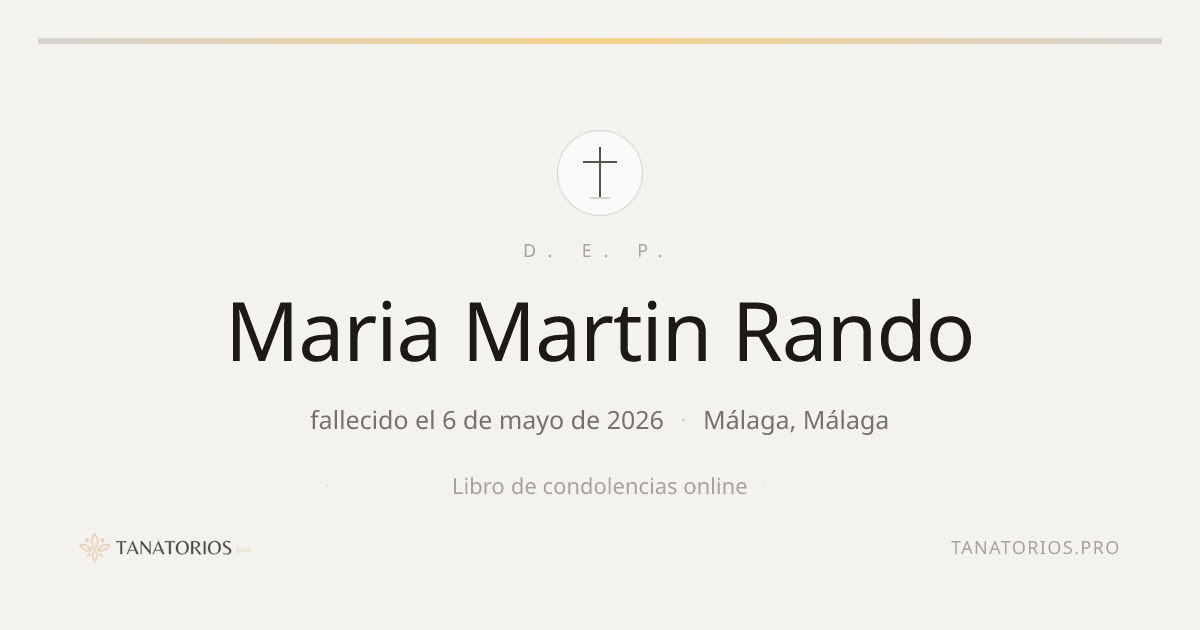 Memorial de Maria Martin Rando