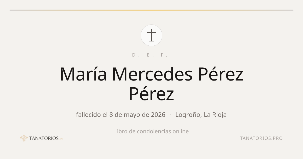 Memorial de María Mercedes Pérez Pérez