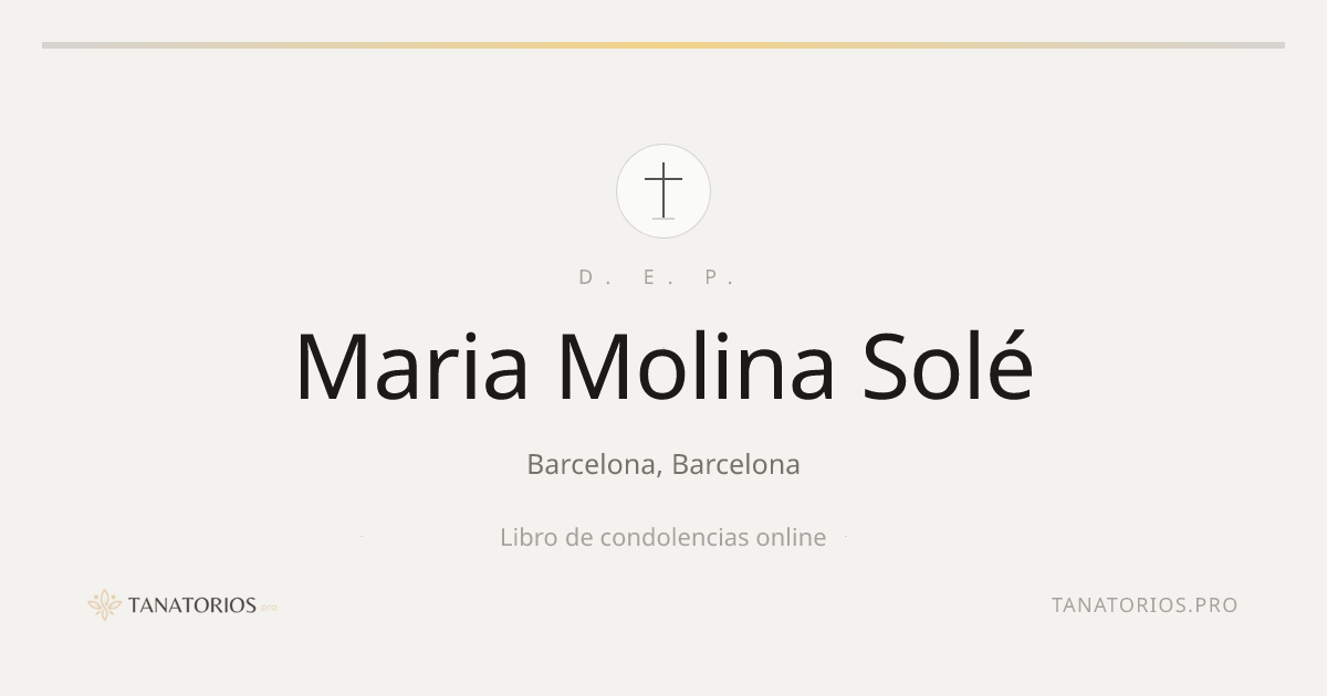 Memorial de Maria Molina Solé