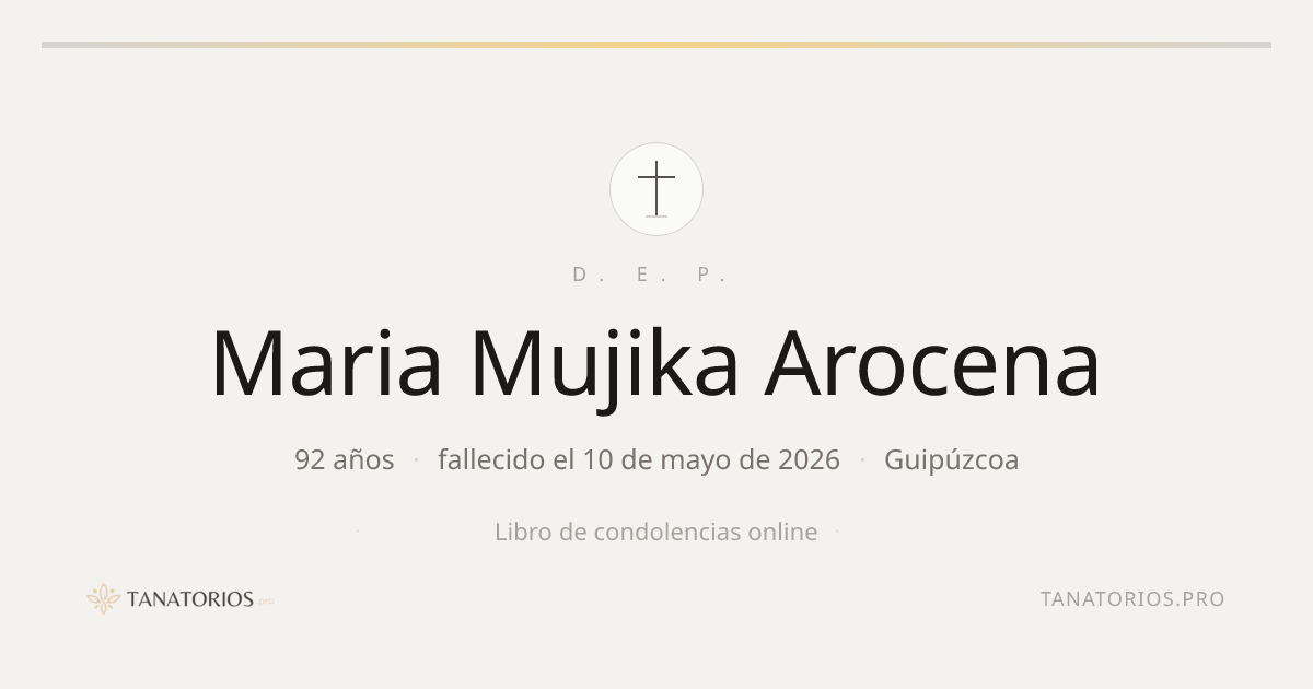 Memorial de Maria Mujika Arocena