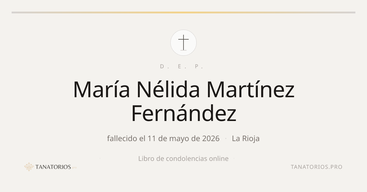 Memorial de María Nélida Martínez Fernández