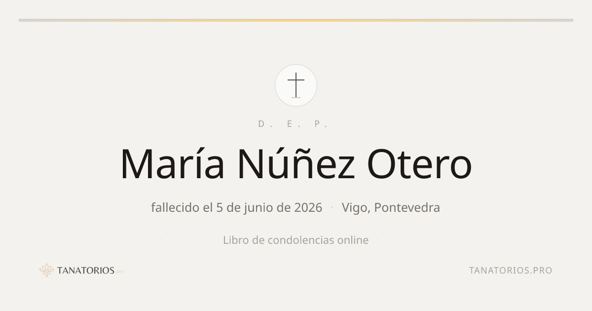 Memorial de María Núñez Otero