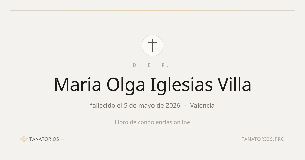 Memorial de Maria Olga Iglesias Villa