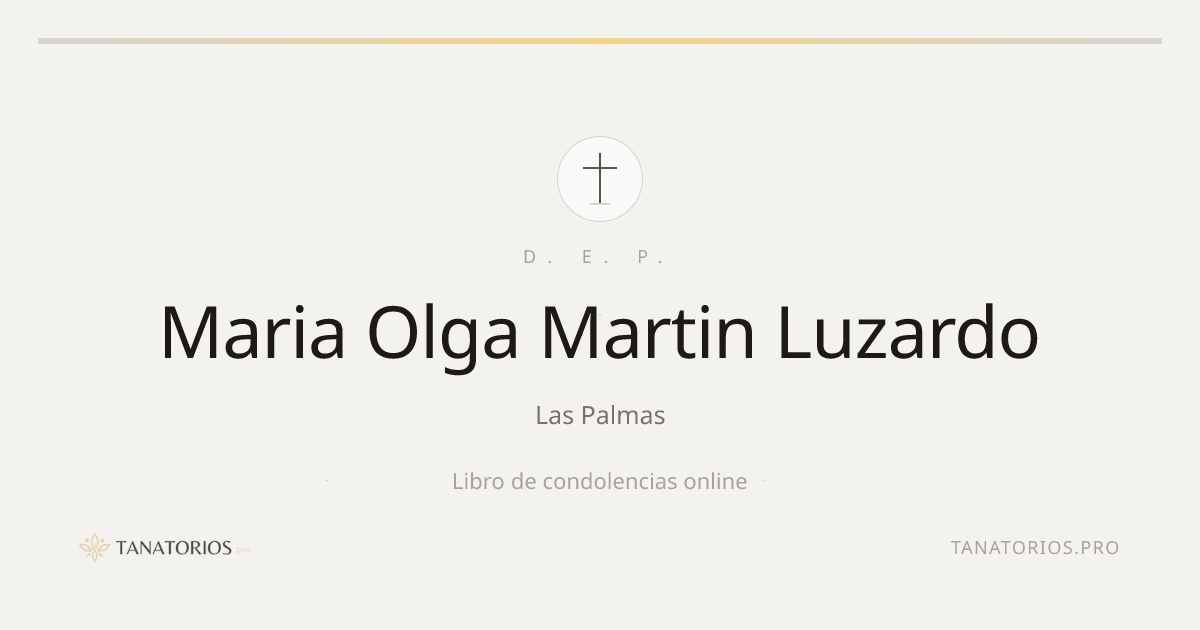 Memorial de Maria Olga Martin Luzardo