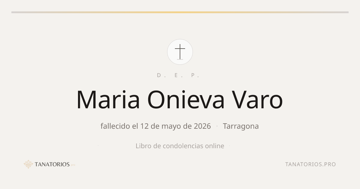 Memorial de Maria Onieva Varo