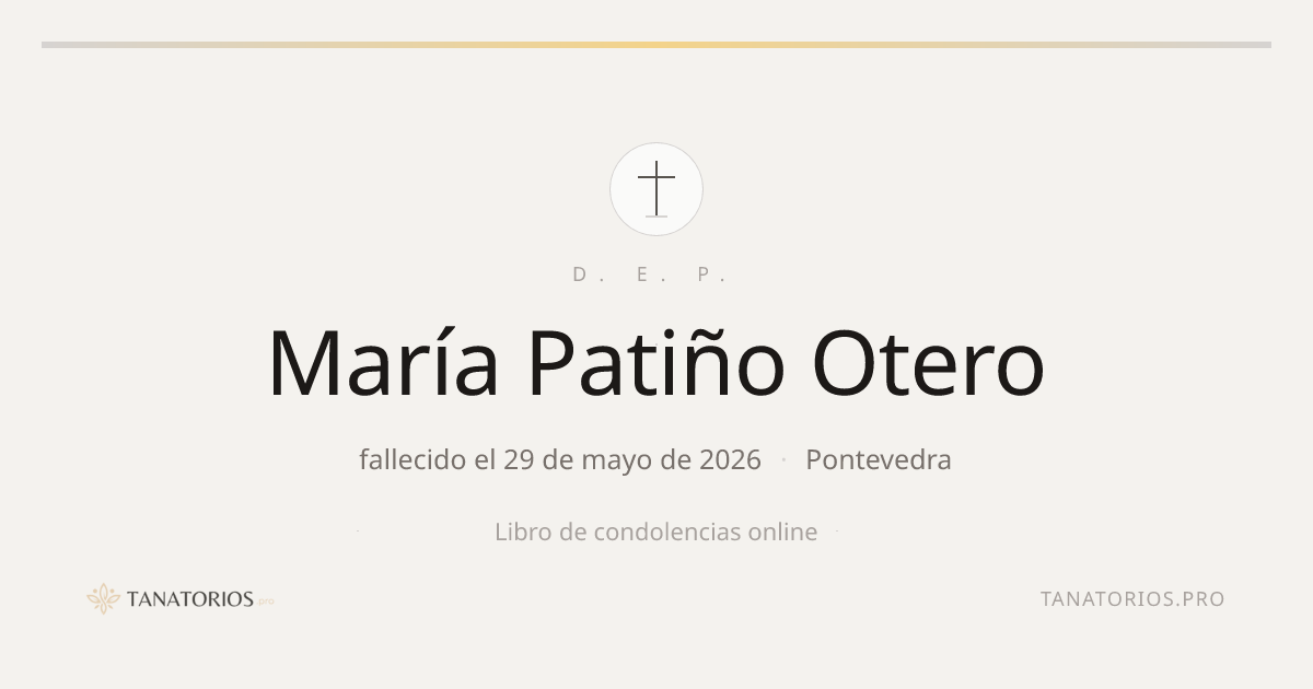 Memorial de María Patiño Otero