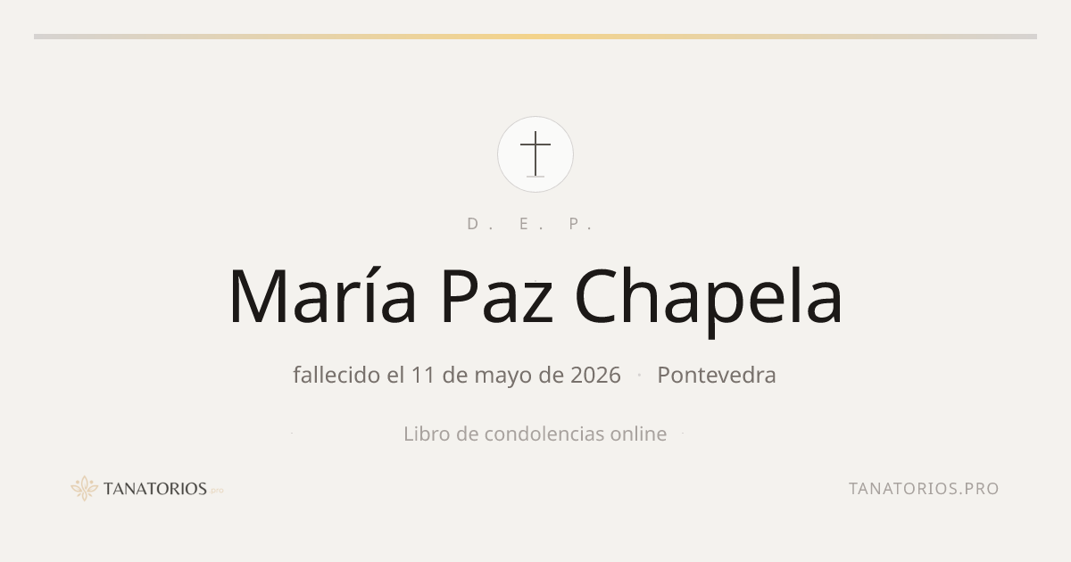 Memorial de María Paz Chapela