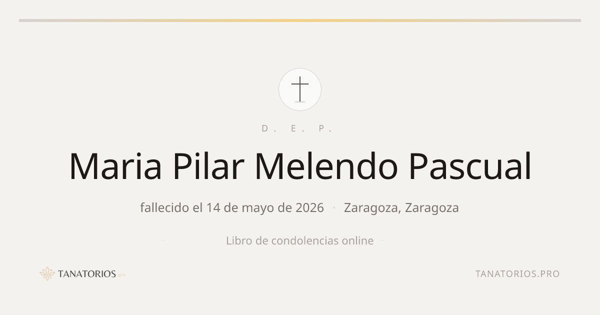 Memorial de Maria Pilar Melendo Pascual