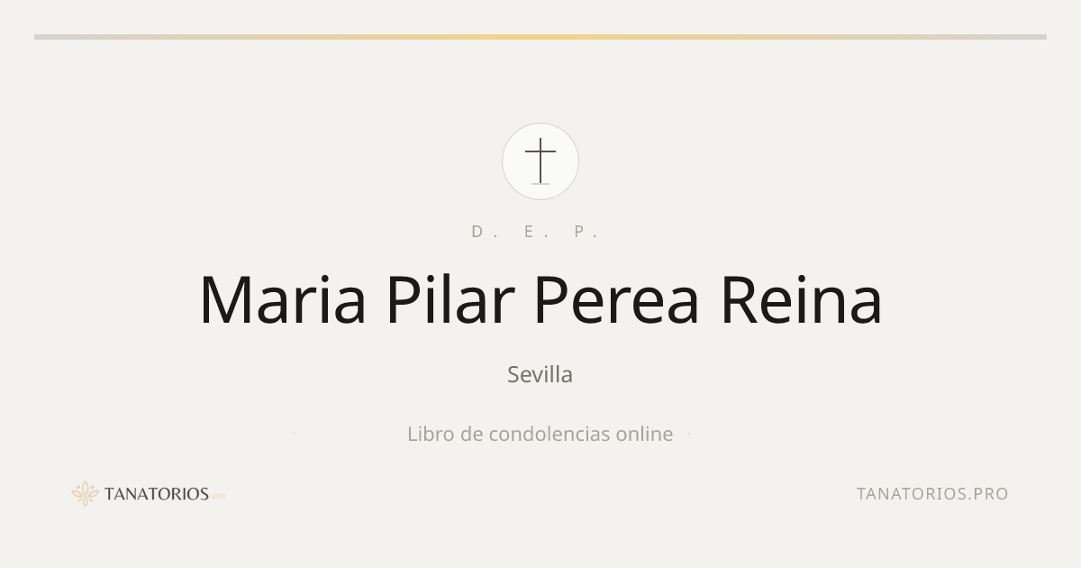 Memorial de Maria Pilar Perea Reina