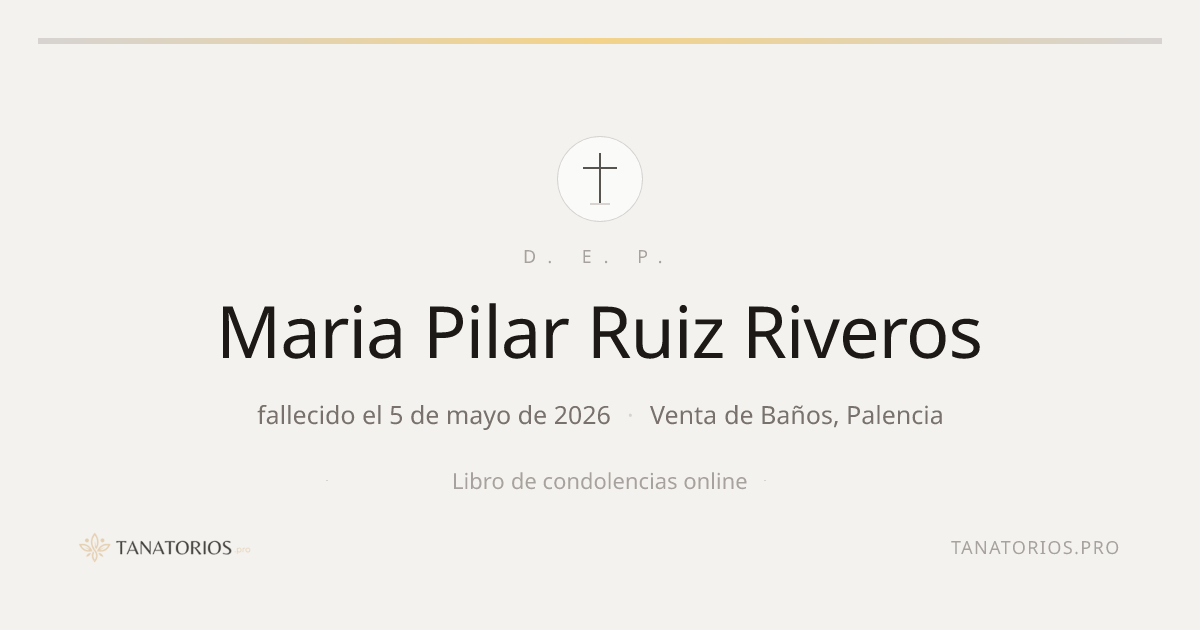 Memorial de Maria Pilar Ruiz Riveros