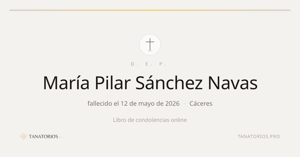 Memorial de María Pilar Sánchez Navas