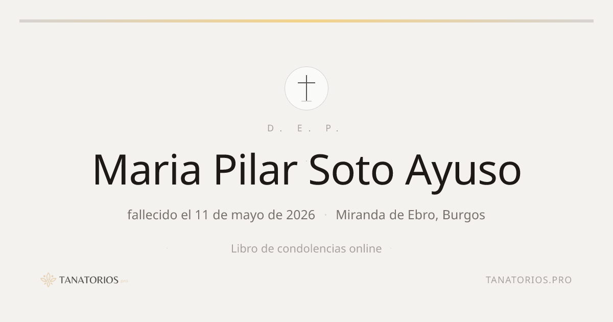 Memorial de Maria Pilar Soto Ayuso