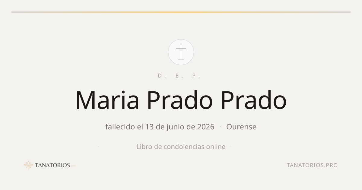 Memorial de Maria Prado Prado