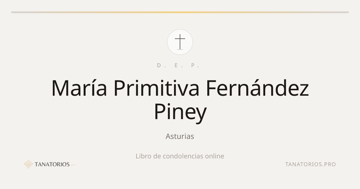Memorial de María Primitiva Fernández Piney