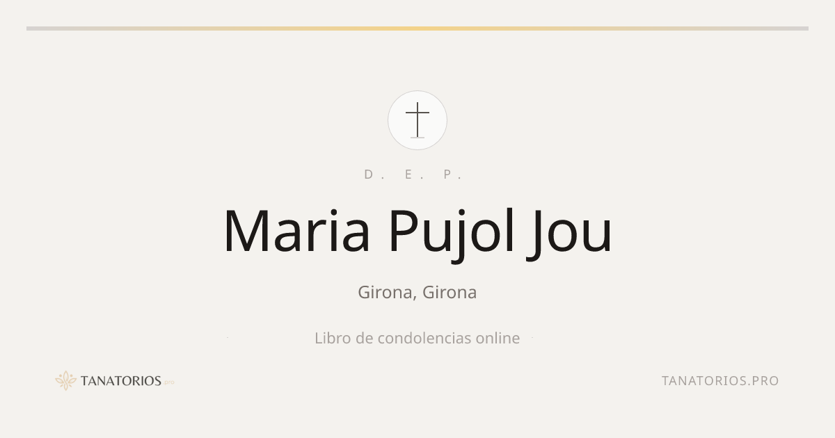 Memorial de Maria Pujol Jou